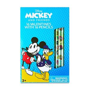 Eureka Back to School Disney Mickey Mouse Pencils and Character Cards, 16 Each 2Pack