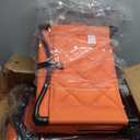 Sheenive Stadium Seats for Bleachers with Back Support, Bleacher Seats with Backs and Cushion Wide, Padded Portable Folding Comfort Stadium Chair with Shoulder Strap, Perfect for Sports Events (Orange)