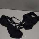 Narecte Women's Sexy Bikini Set, Triangle Bikini, Two Piece Swimsuit, Black, XXL