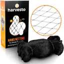 Harvesto Heavy Duty Bird Netting for Chicken Coops & Runs | Tree & Garden Netting Mesh 1-1/2" | Keep Hawks, Birds & Predators Away | Bird Netting for Blueberry Bushes, Vegetables & Fruit (25' x 50’), Black