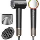 SHRATE Professional High Speed Ionic Hair Dryer | Ultra-Fast Drying | 500 Million Negative Ions | Low Noise | 160000 RPM | Compact Blow Dryer with Magnetic Diffuser for Faster Drying All Hair Types