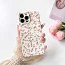 2 x NITITOP Compatible with iPhone 16 Pro Max Case Cute Flower Women Girls Floral Rose Design Vintage Shockproof Soft Girly Slim TPU Fashion Protective Phone Cover - Pink