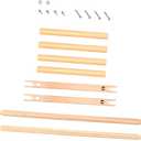 STOBOK 1 Set Solid Wood Cross Stand for Easy Embroidery Tapestry Frame Holder Lightweight and Portable Cross Rack for Craft Supplies