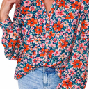 LookBOHO Flower Long Sleeve Shirts, XL
