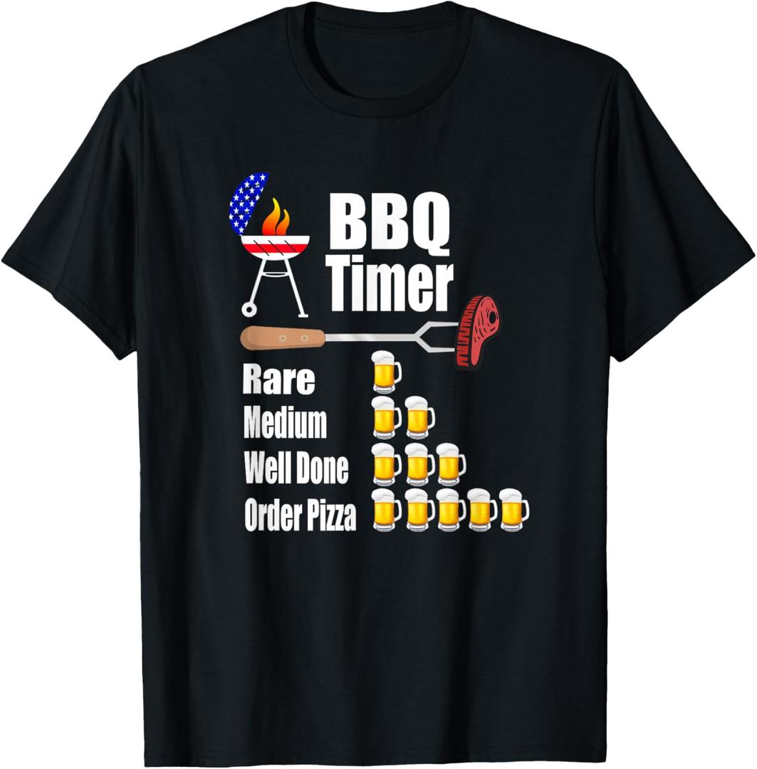 Funny BBQ Timer - Barbecue Grill Grilling Gift T-Shirt, 3XLT