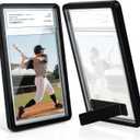 DEDC PSA Slab Protector with Foldable Stand, Metal Graded Card Protector for PSA/CGC/BGS Slab, Card Display and Guard, Slab Bumper with UV Protection for Baseball Football Gaming Sports Cards 1-Pack