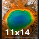 11x14 Picture Frame for Wall Display, 11x14 Black Picture Frame with Shatter Resistant Plexiglass, Stable and Sturdy 11 x 14 Poster Frame for Wall Display, Handpicked Gift Collection, 1 Pack