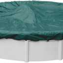 Pool Mate 3912-4-PM Winter Pool Cover, Extra Heavy-Duty Teal Green, 12 ft Above Ground Pools
