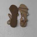 Greatonu Women’s Flat Sandals Slip On Summer Gladiator Open Toe Braided Slingback Shoes 11