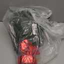 24 Inch Tabletop Christmas Tree, Artificial Mini Xmas Pine Tree with LED String Lights and Ornaments,Christmas Decoration Tree Decor-Red