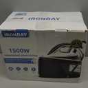 Steam Iron for Clothes,1500W Professional Steam Station,67.62oz Water Tank,Auto Shutoff,Self-Clean,ECO Mode, Iron Steamer with Ceramic Soleplate for Various Fabrics, Lock For Easy Carry (Purple)