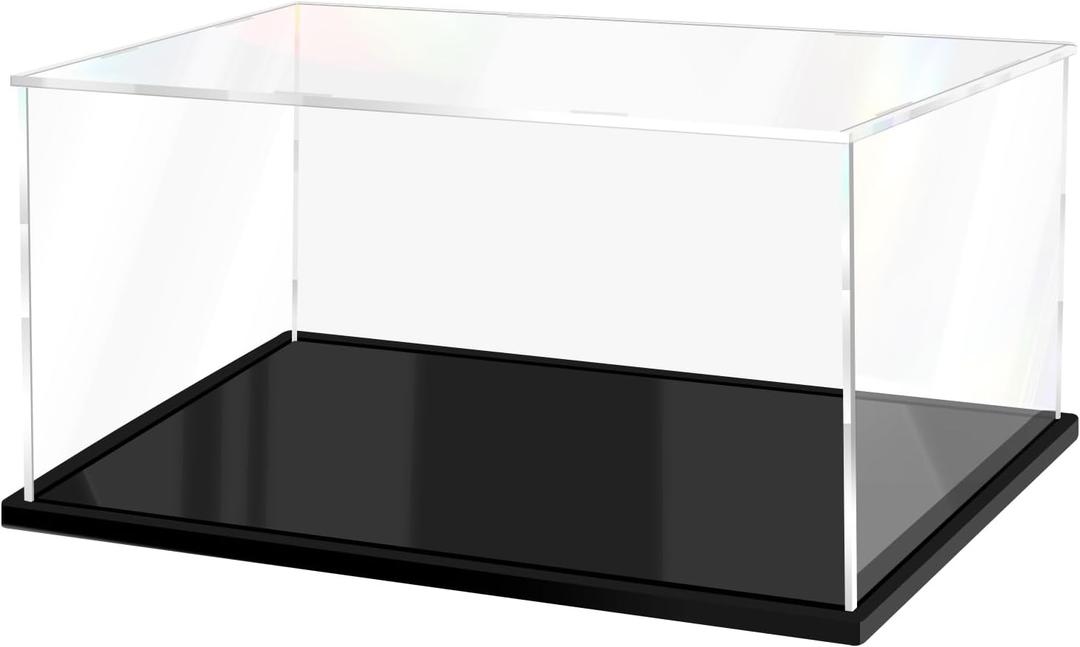 Acrylic Display Case for Collectibles Assemble Clear Display Case for Figures Alternative Glass Boxes for Lego Doll Toys Home Storage(18x8x8 inch; 45x20x20 cm)
