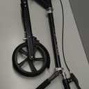 Scooters for Kids 8-12, Teens & Adults - Lightweight, Foldable, 8-Inch Big Wheels, Hand Brake & Bell, 4 Adjustable Height Levels, 240 lbs Max Load, Perfect for School, Campus and Park Rides (Black)