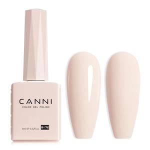 CANNI Nude Pink Gel Nail Polish, 1Pcs Pink Nude Gel Polish Light Color Soak Off U V Nail Manicure Salon DIY at Home