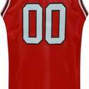 YWIES Griswold #00 Movie Christmas Basketball Jerseys Stitched Letters and Numbers S-XXXL (Red, XL)