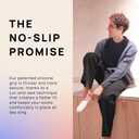 ONDO Merino Wool No Show Socks - Invisible in Athletic Shoes - Breathable, No-Slip - 4 Pack (Medium, Natural Beige)