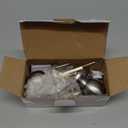 BESTTEN Keyed Entry Door Knob with Lock, Heavy Duty Interior and Exterior Door Lock, Standard Ball, Satin Nickel