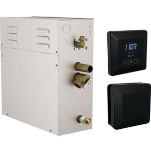 Delta Faucet SimpleSteam 10kW Steam System Kit Matte Black, Includes 10kW Steam System Generator, Square Digital System Control, Square Steam Head, Matte Black 5P-EST010-BL