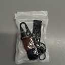 3 x Braided Wristlet Keychain Lanyard for Keys, Cool Stretchy Wrist Lanyard Strap Key Chain Holder for Women Men ID Badges, Wallet, Cell Phone, Camera (Black)