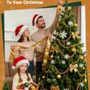 2 x 24 PCS Velvet Christmas Bows for Christmas Tree 5" x 7" Rustic Crafts Gift Velvet Ribbon Bows Twist Tie Bows for Xmas Wreaths Garland (Khaki)