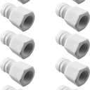 Plastic Reusable Water Line RO Fittings 1/8 Female Threaded Tube Adapter x 1/4 Quick Connect Fitting for Water Filters and RO Systems (10, 1/4"OD*1/8"Female Thread)