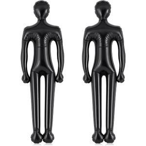 Liliful 2 Pcs 71'' Full Size Inflatable Mannequin Full Scary Mannequin Halloween Blow up Yard Decorations for Dress up Cosplay Props House Wall Patio Decor