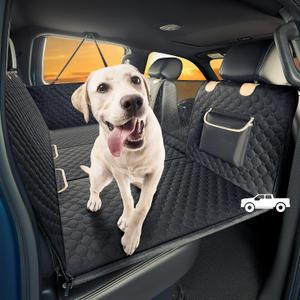 SHARLOVY XL Truck Back Seat Extender for Dogs, Large Hard Bottom Dog Car Seat Cover for Back Seat, Heavy Duty Dog Car Hammock, Waterproof Pet Seat Covers for Trucks, F150, Ram1500 and Large SUV