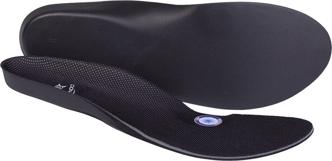 DonJoy Arch Rival Orthotic Inserts, 1 Pair, Size D (Shoe Size: Men's 9.5-11 / Women's 10.5-12), Black, Size D (Pack of 1)