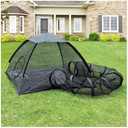 Rest-Eazzzy Outdoor Cat Enclosures, Portable Cat Tent for Outside Cat Enclosure for Indoor Cats, Foldable Cat Playpen for Kitty and Small Animals, Dog playpen with Tunnel, Storage Bag