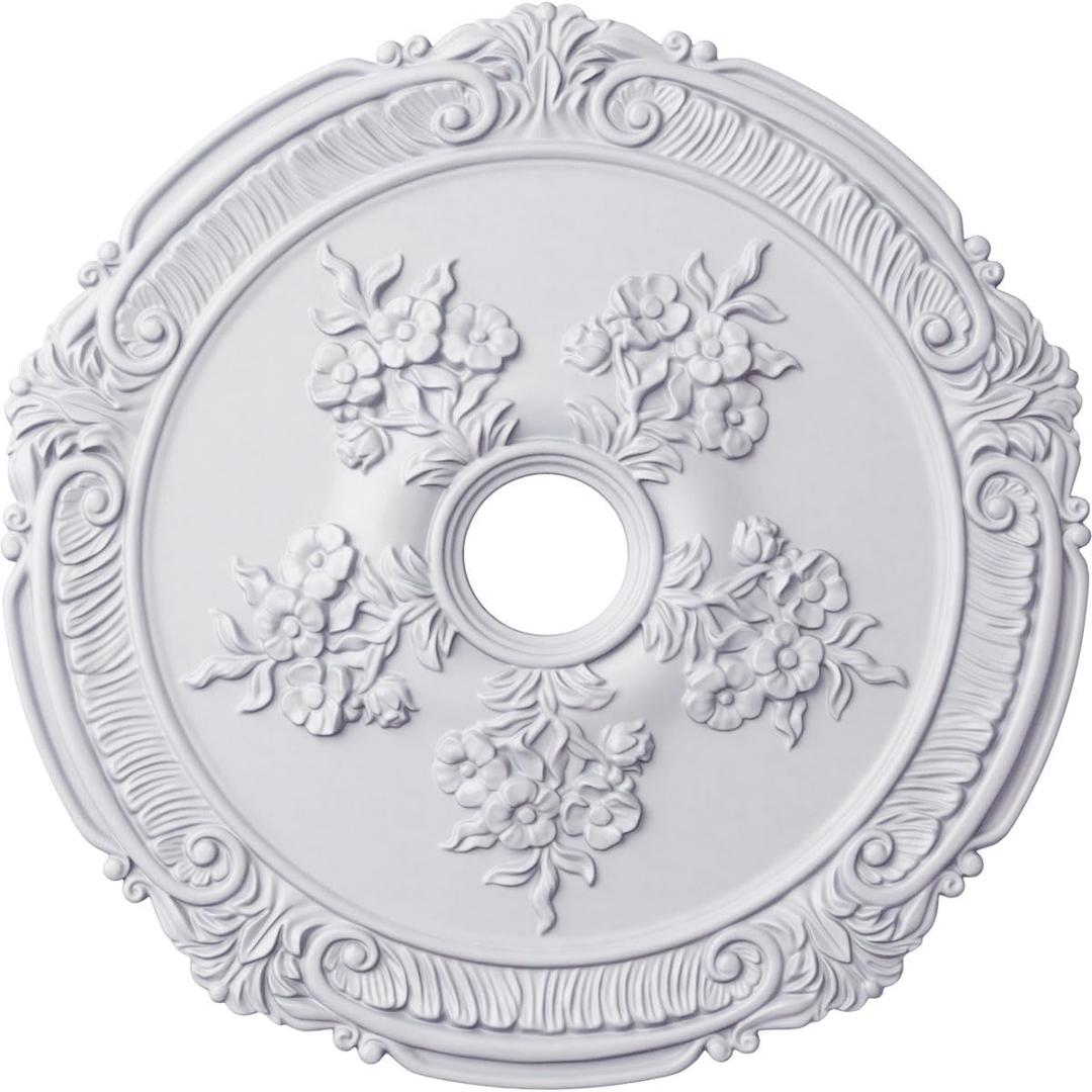 26"OD x 3 3/4"ID x 1 1/2"P Attica with Rose Ceiling Medallion (Fits Canopies up to 4 1/2")
