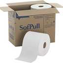 SOFPULL CENTERPULL HIGH-CAPACITY PAPER TOWELS BY GP PRO (GEORGIA-PACIFIC), 28143, WHITE, 4 ROLLS PER CASE, 567 TOWELS PER ROLL