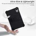 Case for Blackview ZENO 1 8-Inch Tablet Shockproof Silicone Protective Cover with Kickstand, Drop-Resistant Business Style (Black)