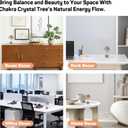 6 inch Valentine's Day Healing Crystal Tree 7 Chakra Tree of Life for Positive Energy, Money Good Luck Gemstone Tree Bonsai Tree for Home Office Desk Decor, Spiritual Birthday Gift for Women