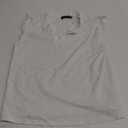 Women's Casual V Neck Ruffle Sleeve Summer Tank Tops Shirts
