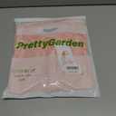 PRETTYGARDEN Women's Lace Long Sleeve Button Down Blouse (Pink)