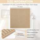 Brakki Bullnose Carpet Stair Treads, Non Slip Landing Mat for Wooden Steps