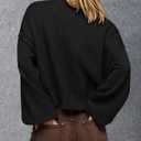 BTFBM Womens Oversized Cardigan Sweaters 2025 Fall Long Sleeve Knit Open Front Lightweight Sweater Outwear Coats (Black, S)