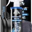 Car Interior Cleaner Spray, Multipurpose Leather Seat Cleaner Upholstery Car Cleaning Kit Auto Dashboard Vinyl Detailing Supplies Kit,Ocean Scent
