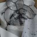 Wellmet Crystal Chandelier, Modern Vintage Pendant Light, 5-Tier Black Luxury Crystal Chandelier for Living Room, Dining Room, Entryway, Hallway, Corridor, Bedroom, 24''