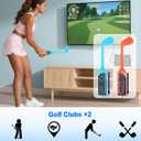 Switch 2 Sports Accessories Bundle – 16 in 1 Family Party Kit for Nintendo Switch 2 Only, with Golf Clubs, Tennis Rackets, Steering Wheels, Wrist & Leg Straps, Grips, Card Case & Storage Bag