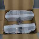 Nature Smile Deluxe Wooden Pants Hangers Solid Wood Bottom Jeans Hanger Skirt Hanger with 2-Adjustable Clips Pack of 20 (White)