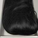 Onedor 10" Short Straight Hair Flapper Cosplay Costume Bob Wig (Black)