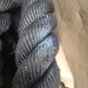 Climbing Rope Gym Workout - 1.5 Inch Dia 10FT 15FT 20FT 25FT 30FT 35FT 40FT 50FT Heavy Duty Work Out Rope Exercise Climbing Ropes for Adults Kids Fitness & Strength Training Outdoor & Indoor - Black