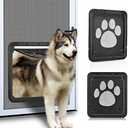 Ownpets Dog Screen Door, Inside Door Flap 12x14x0.4 Inch, Lockable Pet Screen Door, Magnetic Self-Closing Screen Door with Locking Function, Sturdy Screen Door for Dogs Cats