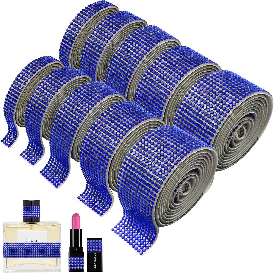 10 Rolls Rhinestone Ribbons, Self Adhesive Diamond Bling Ribbons 10 Yards Rhinestone Stickers Strips for DIY Art Crafts Wedding Birthday Car Phone Hat Decorations 10 Rolls Rhinestone Ribbons, Self Adhesive Diamond Bling Ribbons 10 Yards Rhinestone Stickers Strips for DIY Art Crafts Wedding Birthday Car Phone Hat Decorations