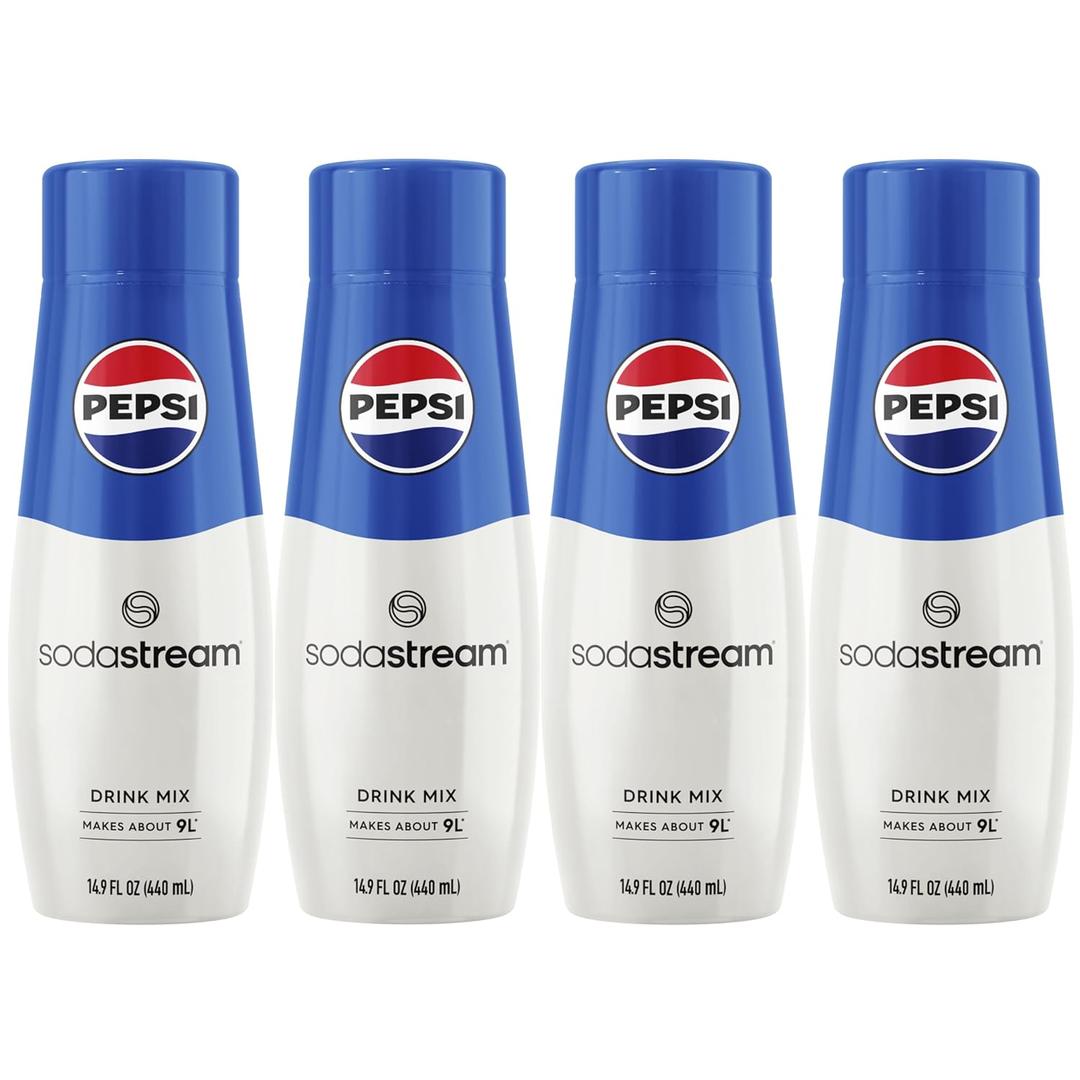 SodaStream Pepsi Beverage Mix (440ml, Pack of 4), Best By 05/30/2026