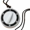 Miles Kimball Portable Neck Timer, Fridge Timer, White