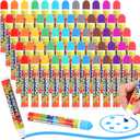 Crtiin 60 Pack Mixed Colors Set of Bingo Daubers Dot Markers Bingo Supplies in 12 Colors Dot Art Markers Paint Craft Ideal for Art and Crafts Painting Supplies Drawing Coloring