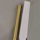 1-1/4 O.D x 12" Brass Slip Joint Extension Tube, Heavy Duty Extension Tube for Bathroom Sink Drain Tailpiece, Brushed Gold