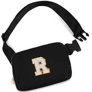 Birthday Gifts for 4 5 6 7 8 9 10 11 12 Year Old Girls,Gifts for Teens Kids Daughter Sister Her,Fanny Pack Belt Bag Crossbody Bags Cute Stuff for Girls Women Teen | Initial White S,Blue Bag